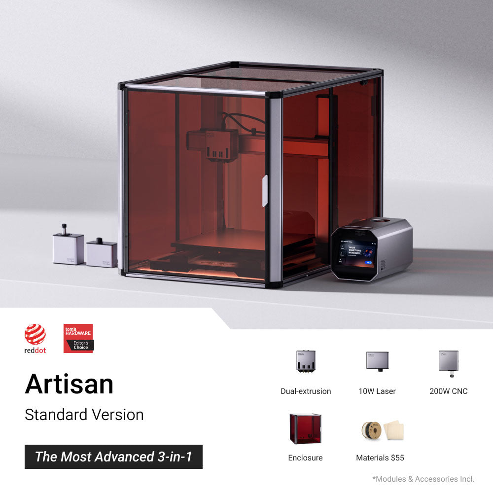 Snapmaker Artisan dans son caisson fermé